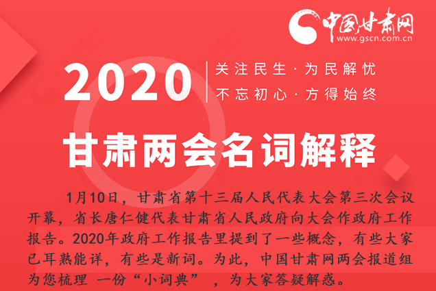 2020甘肅兩會|漲知識！政府工作報告23個新名詞，最全解釋來了