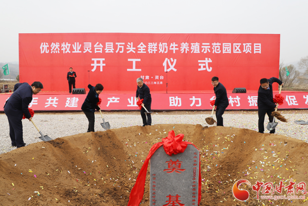 總投資7.2億元！優(yōu)然牧業(yè)靈臺縣萬頭全群奶牛養(yǎng)殖示范園區(qū)項目開工
