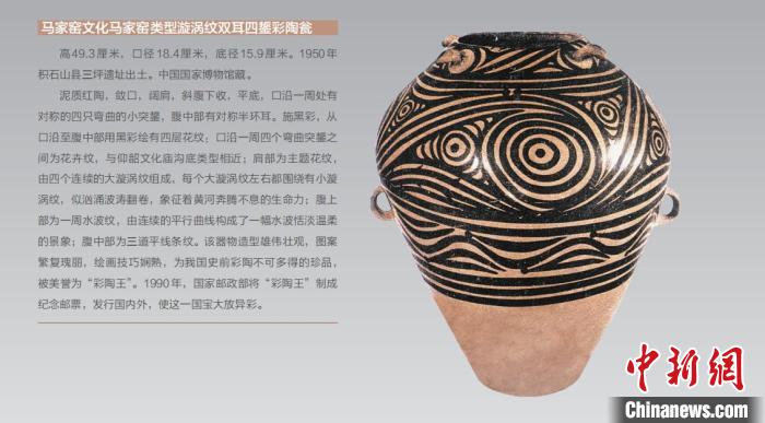 圖為“彩陶王”展板?！∨R夏州融媒體供圖