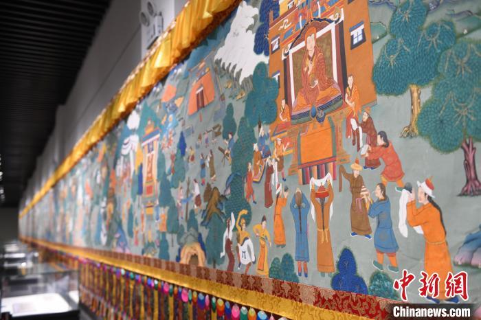 8月20日，“塔影河聲吉祥千年——涼州會盟暨蘭州與武威文物聯(lián)展”在蘭州市博物館開展。戴文昌 攝