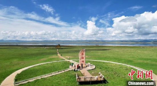 2024年6月，甘肅甘南州碌曲縣尕海湖。(資料圖)高瑩 攝