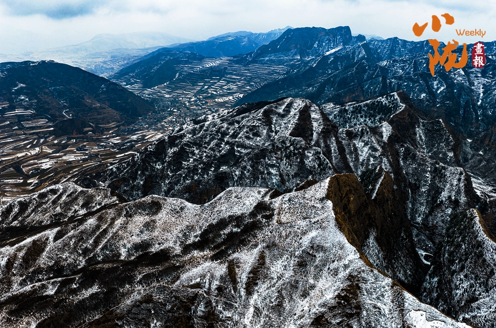 鐵籠山丹霞 一場春雪，億萬年的守望